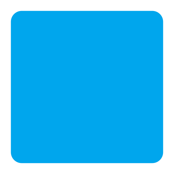 Blue Square Flat Vector