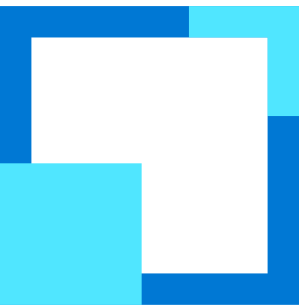 Blue Square Hollow Square Vector