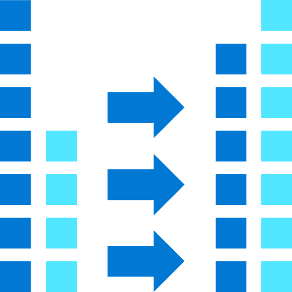 Blue Squares And Arrows Vector
