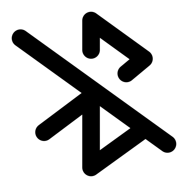 Bluetooth Slash Vector