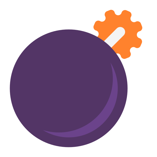 Bomb Flat Vector