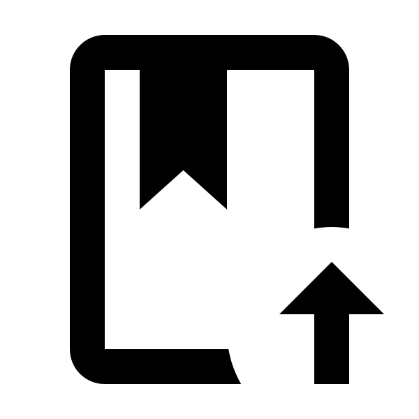 Book Arrow Up Outline