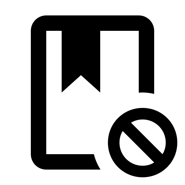 Book Cancel Outline