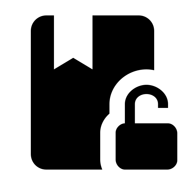 Book Lock Open
