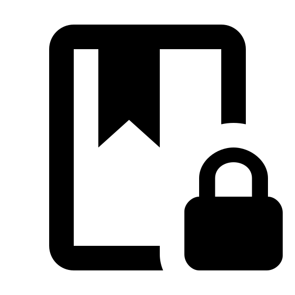 Book Lock Outline