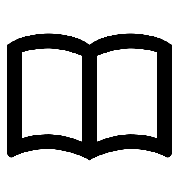 Book Open Blank Variant Outline