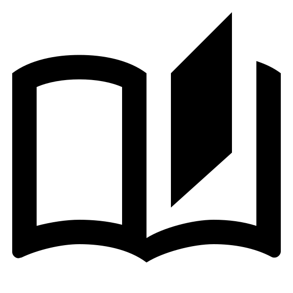 Book Open Page Variant Outline