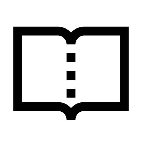 Book Open Solid Vector