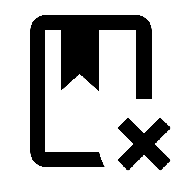 Book Remove Outline