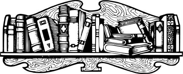 Bookman Ornament 9617 (bookshelf) Vector