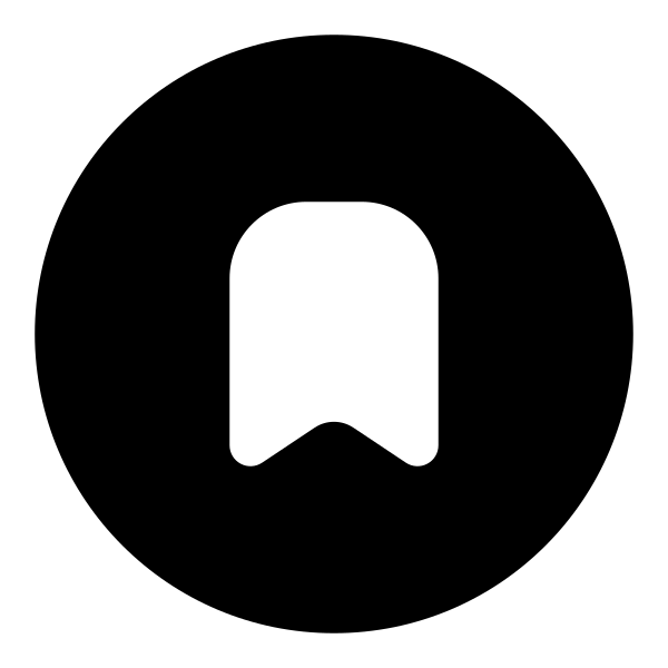 Bookmark Circle Vector