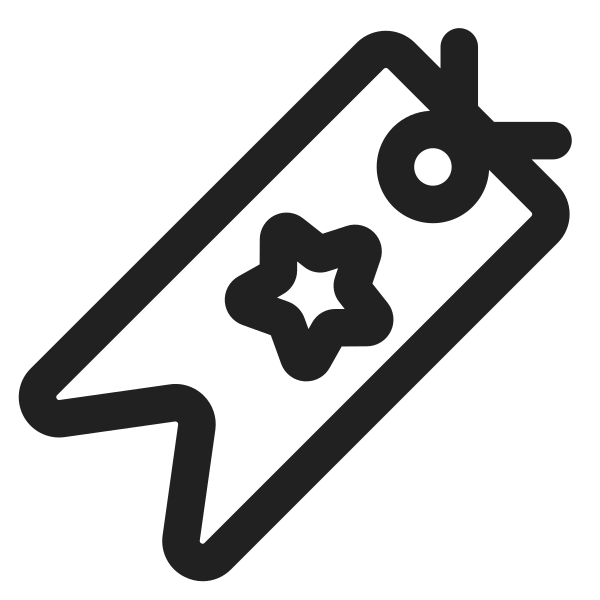 Bookmark High Contrast Vector