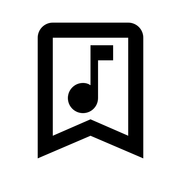 Bookmark Music Outline