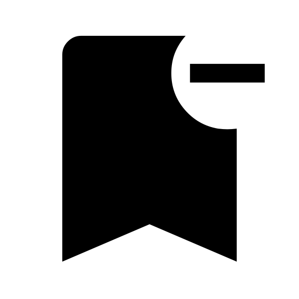 Bookmark Remove Fill