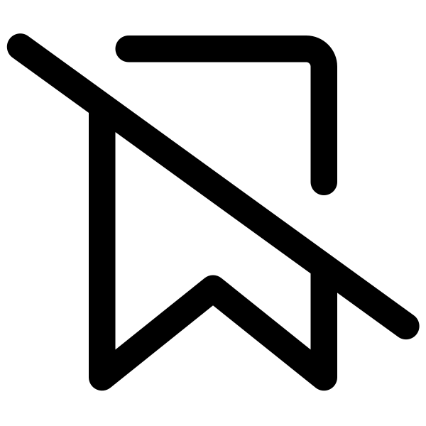 Bookmark Slash 24