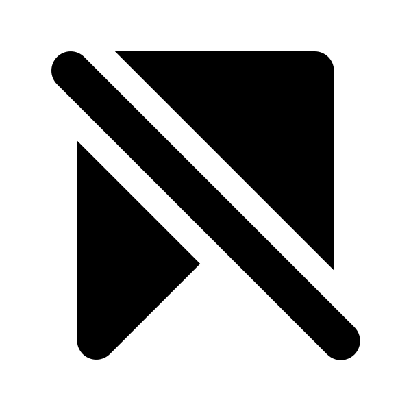 Bookmark Slash Vector
