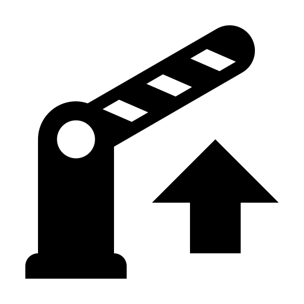 Boom Gate Arrow Up