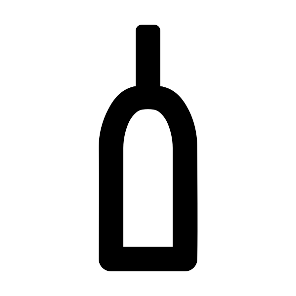 Bottle Wine Outline