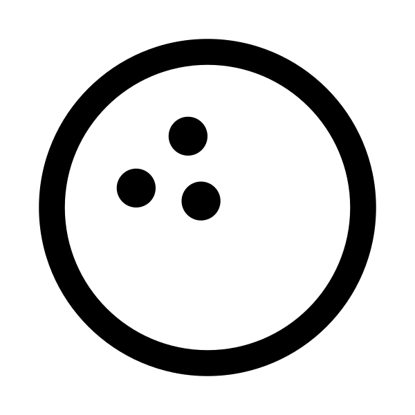 Bowling Ball Solid Vector