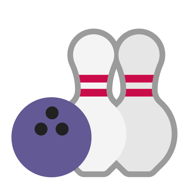 Bowling Flat Vector