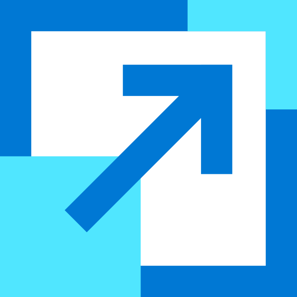 Box Arrow Blue