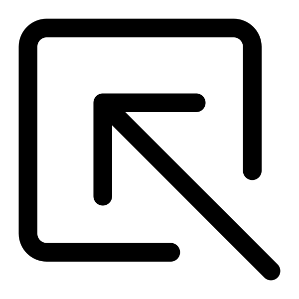 Box Arrow In Up Left