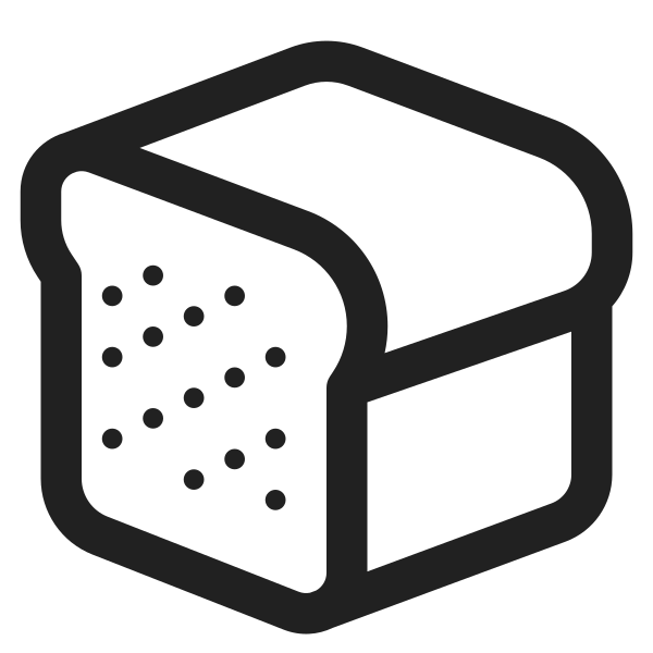 Bread High Contrast Vector