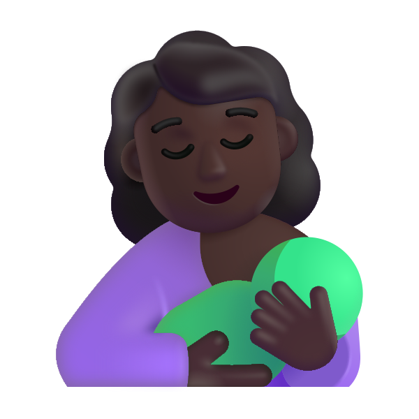 Breast Feeding Color Dark Vector