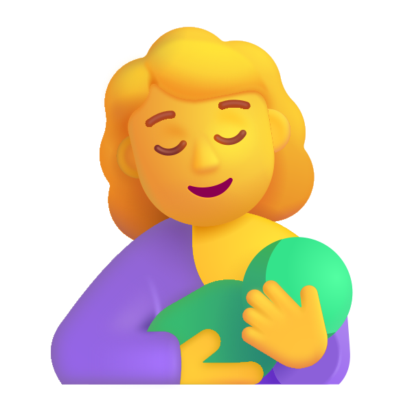 Breast Feeding Color Default Vector