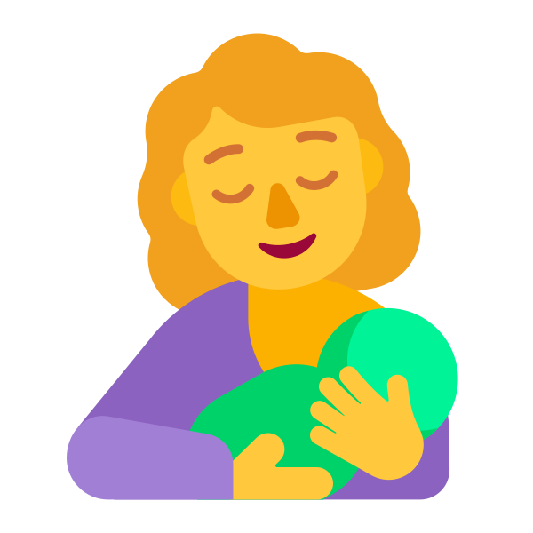 Breast Feeding Flat Default Vector