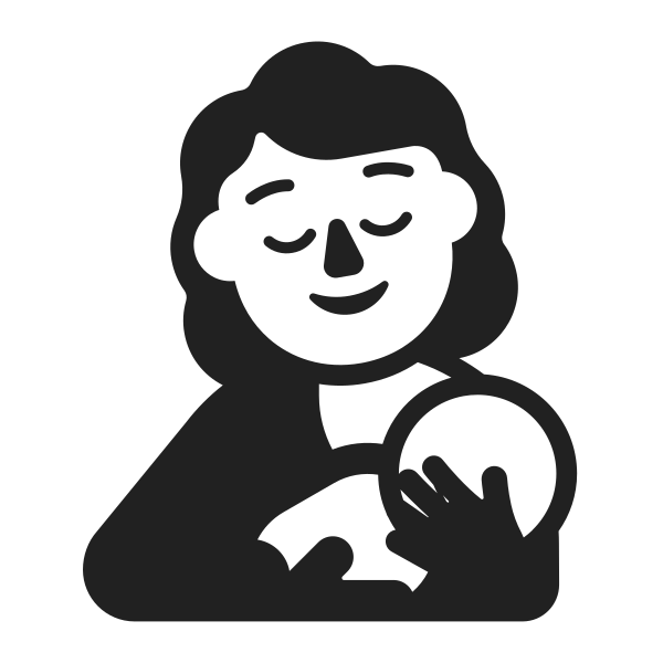 Breast Feeding High Contrast Default Vector