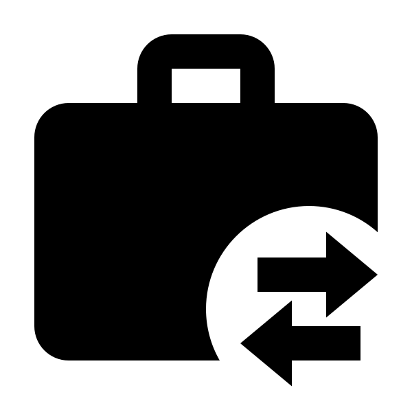 Briefcase Arrow Left Right