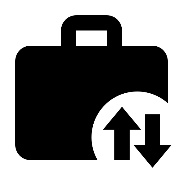 Briefcase Arrow Up Down