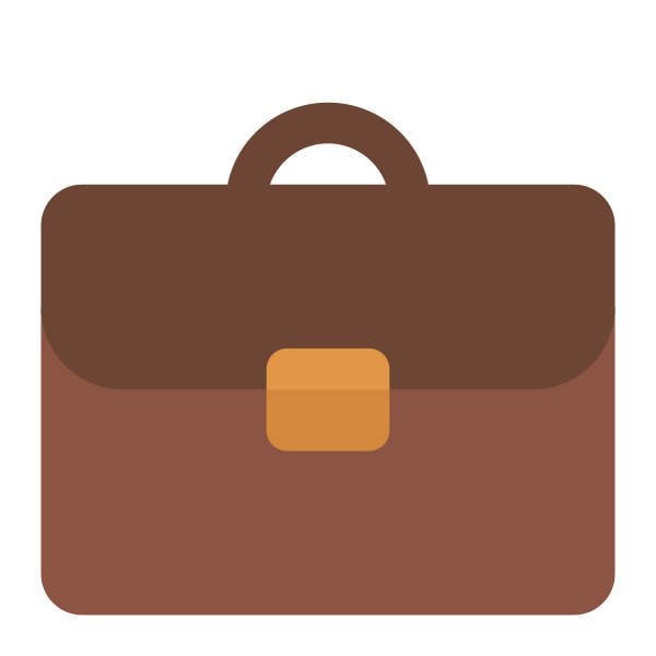 Briefcase Flat Vector