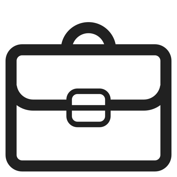 Briefcase High Contrast Vector
