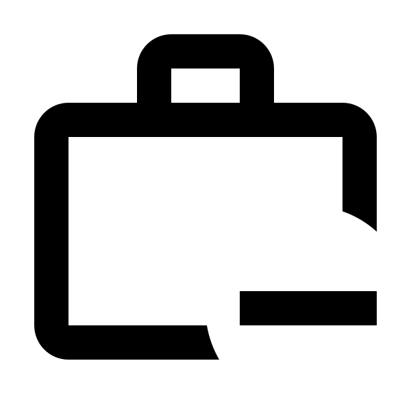 Briefcase Minus Outline