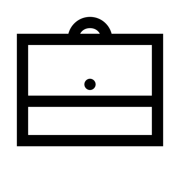 Briefcase Solid Vector