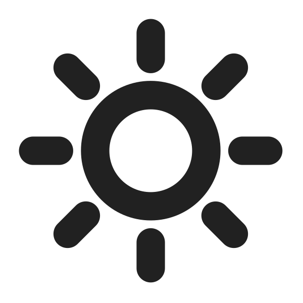 Bright Button High Contrast Vector