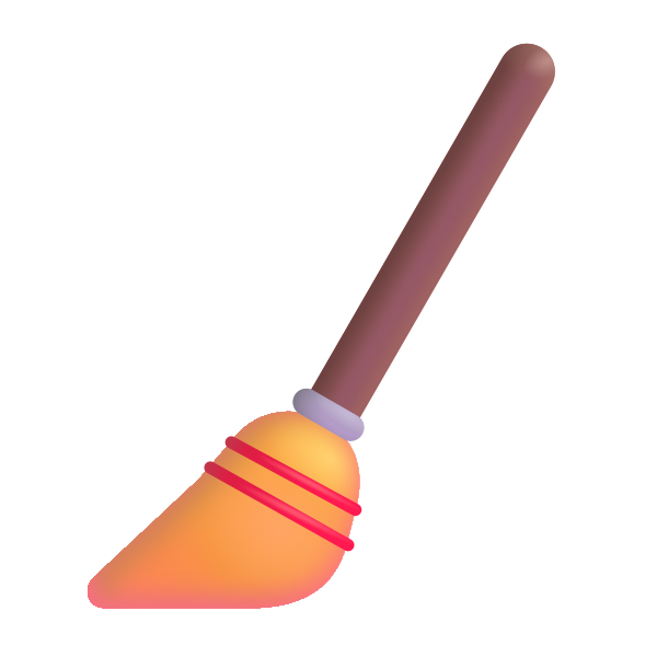 Broom Color Vector