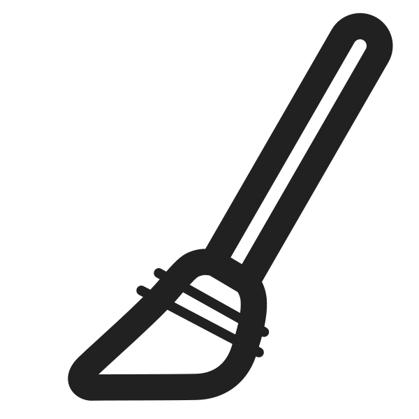 Broom High Contrast Vector