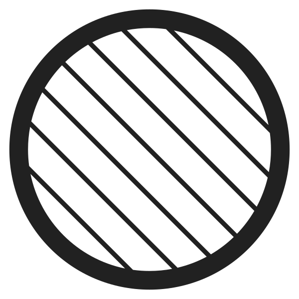 Brown Circle High Contrast Vector