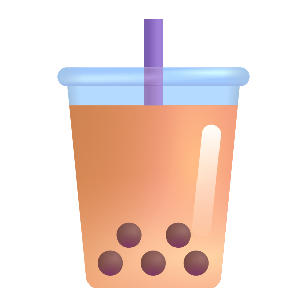 Bubble Tea Color Vector