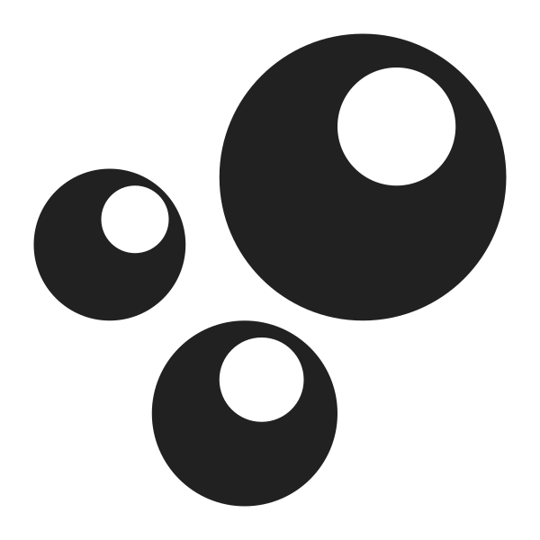 Bubbles High Contrast Vector