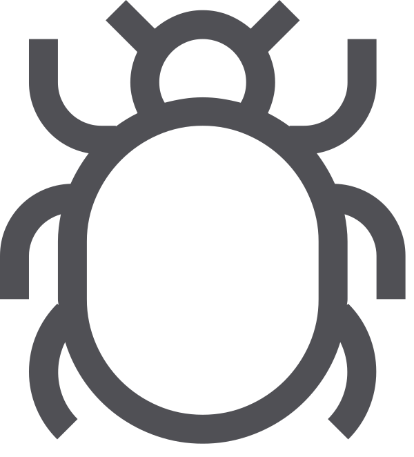 Bug Grey Vector