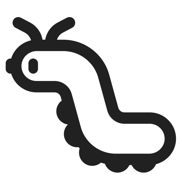 Bug High Contrast Vector
