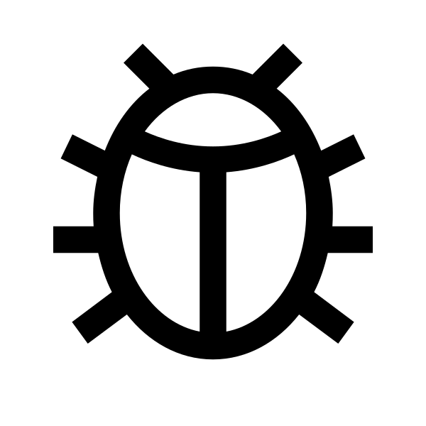 Bug Solid Vector