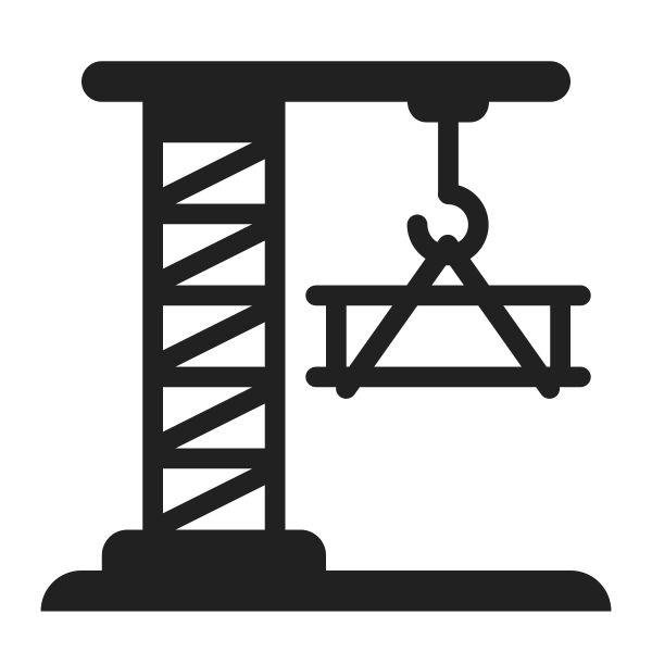 Building Construction High Contrast Vector