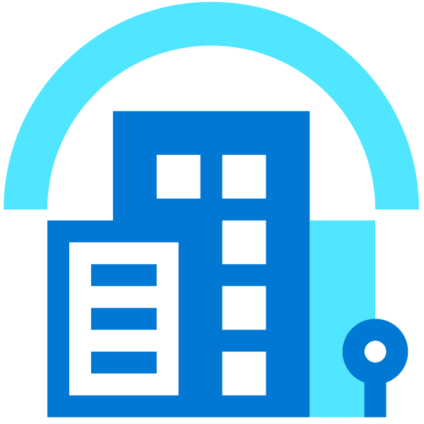 Buildings Blue Vector