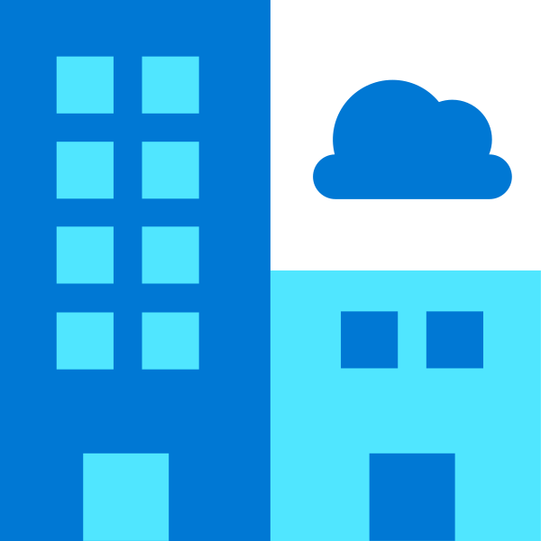 Buildings Cloud Blue Vector