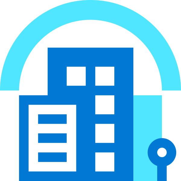 Buildings Half Circle Vector